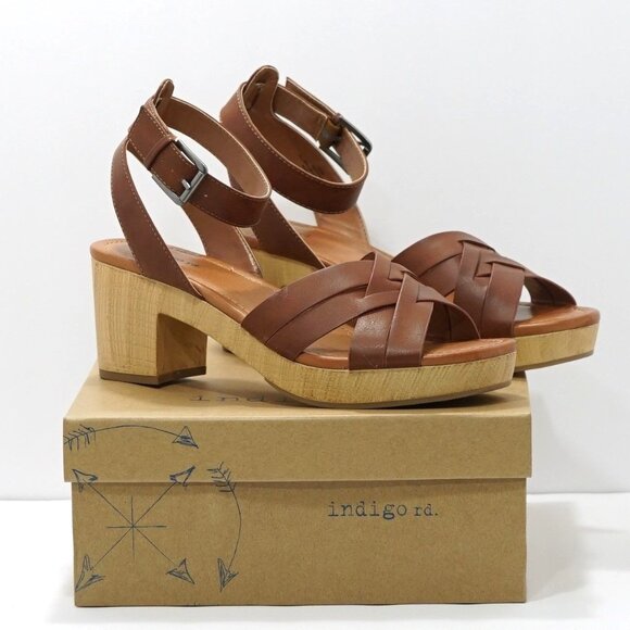 Indigo RD Darsel Ankle Strap Block Heel Sandals - Picture 8 of 8